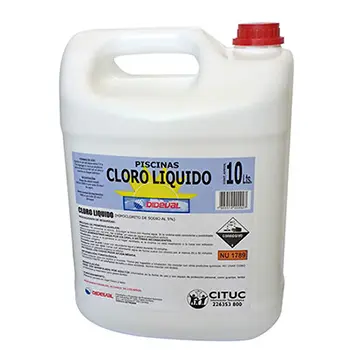 Cloro Liquido Bidon 10 Lt