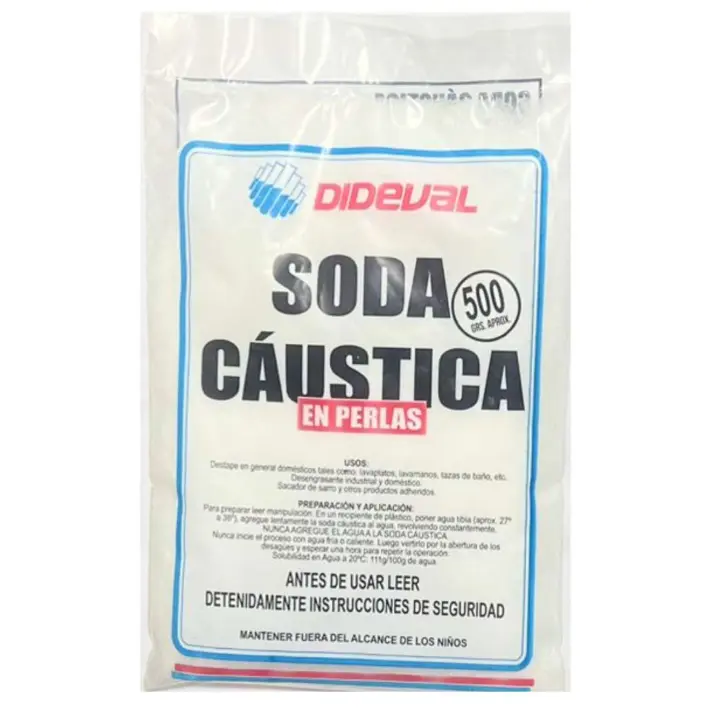 Soda Caustica Perla Bolsa 1/2 Kg