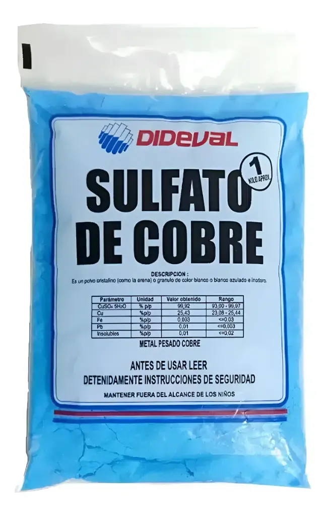 Sulfato de Cobre 1 Kg