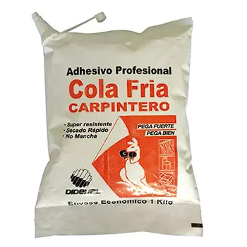 [COLA009] Cola Fria Prof. Bolsa 1 Kg (Carpintero) Sin Boquilla