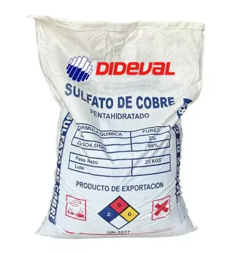 [SULF005] Sulfato de Cobre en Saco de 25 Kg